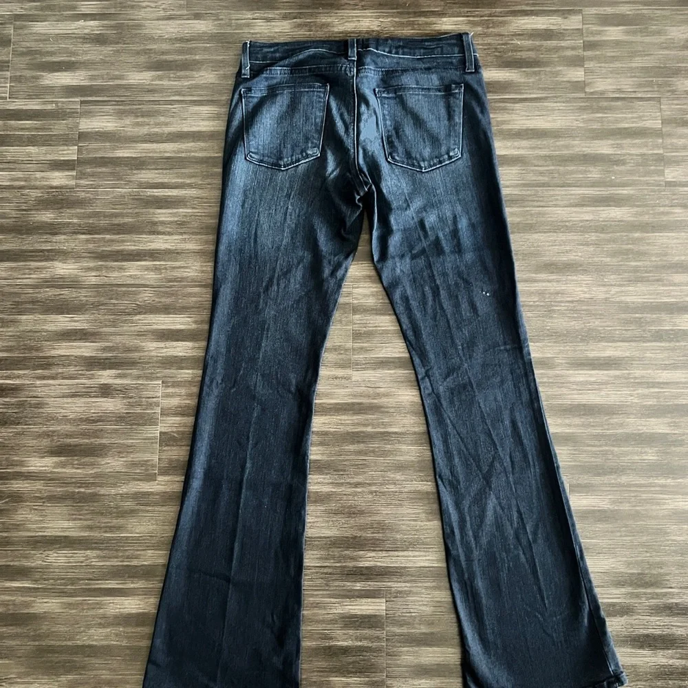Just Black Blue Boot Leg Jeans Size 27 - Picture 3 of 6